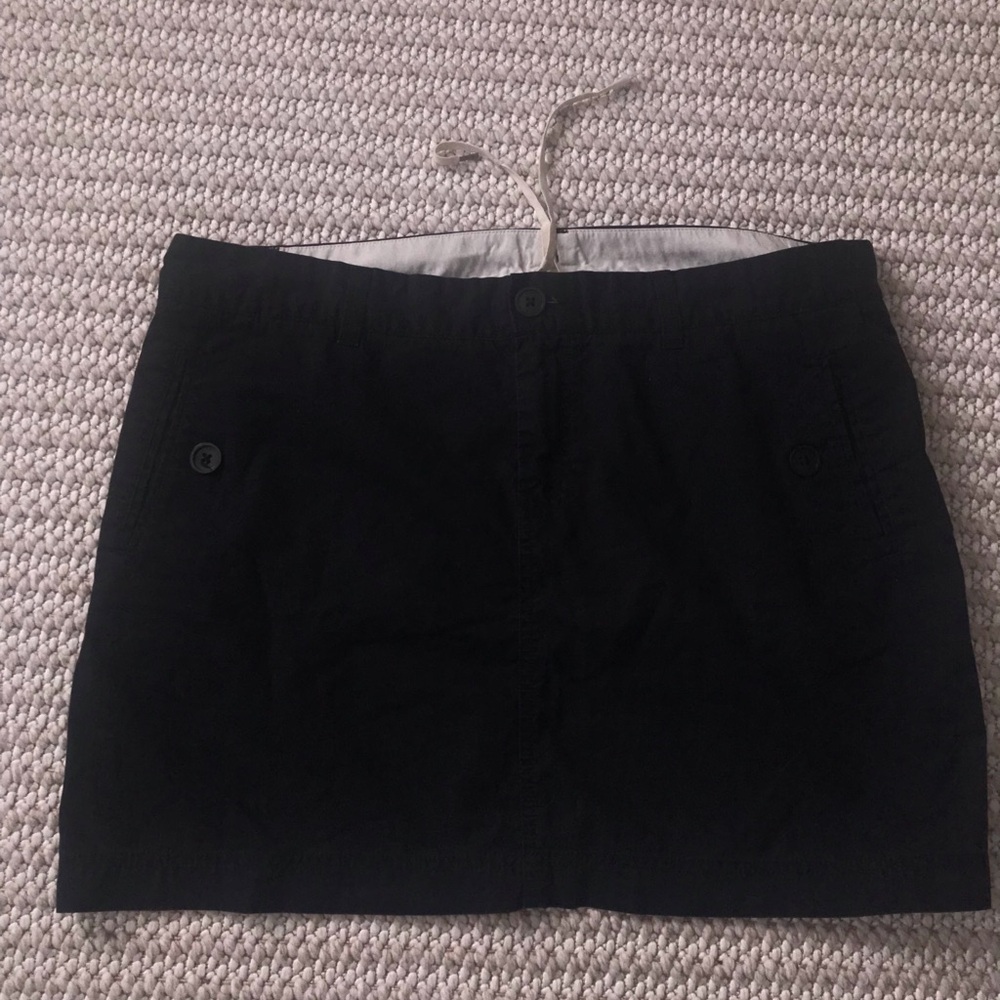 Black Buttoned Skirt